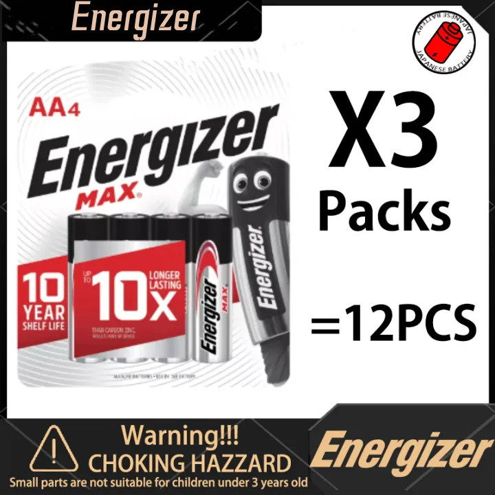 Energizer MAX AA Alkaline Battery Original Sealed In Blister Pack