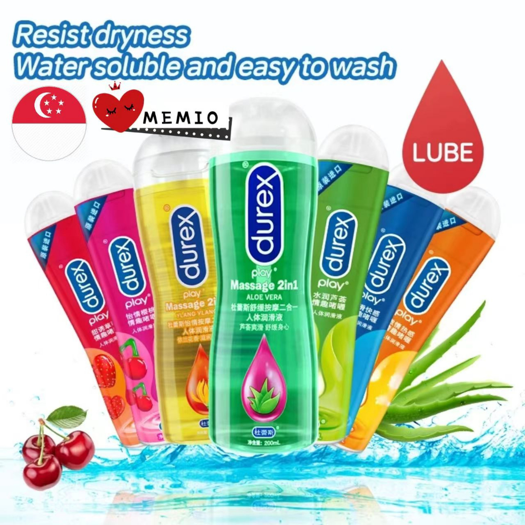 SG Seller Durex Lubricant 50ml 200ml Fruit Water Based Lubricant Sex