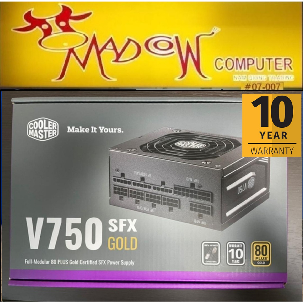 Cooler Master V750 SFX Gold Full Modular SFX PSU 80 Plus Gold 750W