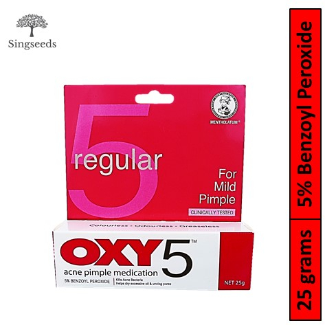 Oxy Regular Acne Pimple Cream Medication Benzoyl Peroxide Mild