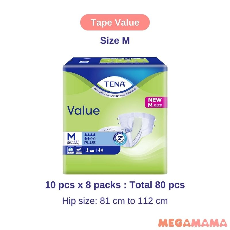 Great Deal Tena Unisex Adult Diaper Value Proskin Tape Pants