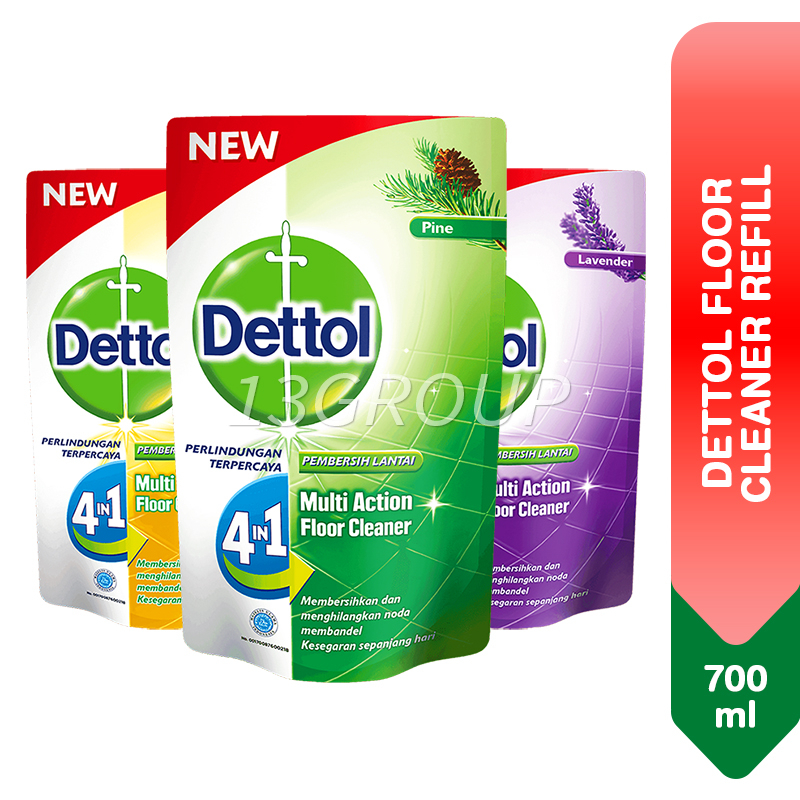 Dettol Floor Cleaner In Multi Action Refill Pack Ml Shopee