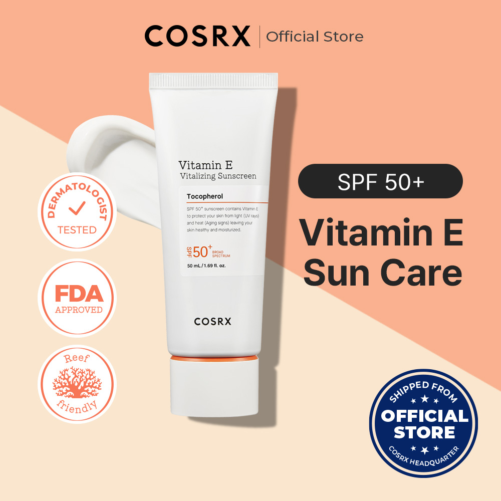 COSRX OFFICIAL Vitamin E Vitalizing Sunscreen SPF 50 50ml 1 69 Fl