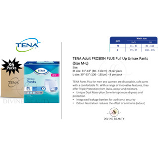 Tena Bundle Of Proskin Plus Value Adult Diaper Pull Up Pants Unisex