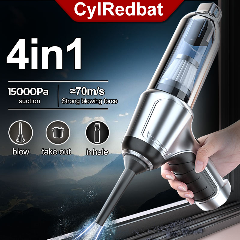 Cylredbat In Cordless Vacuum Cleaner Pa Air Duster Rpm