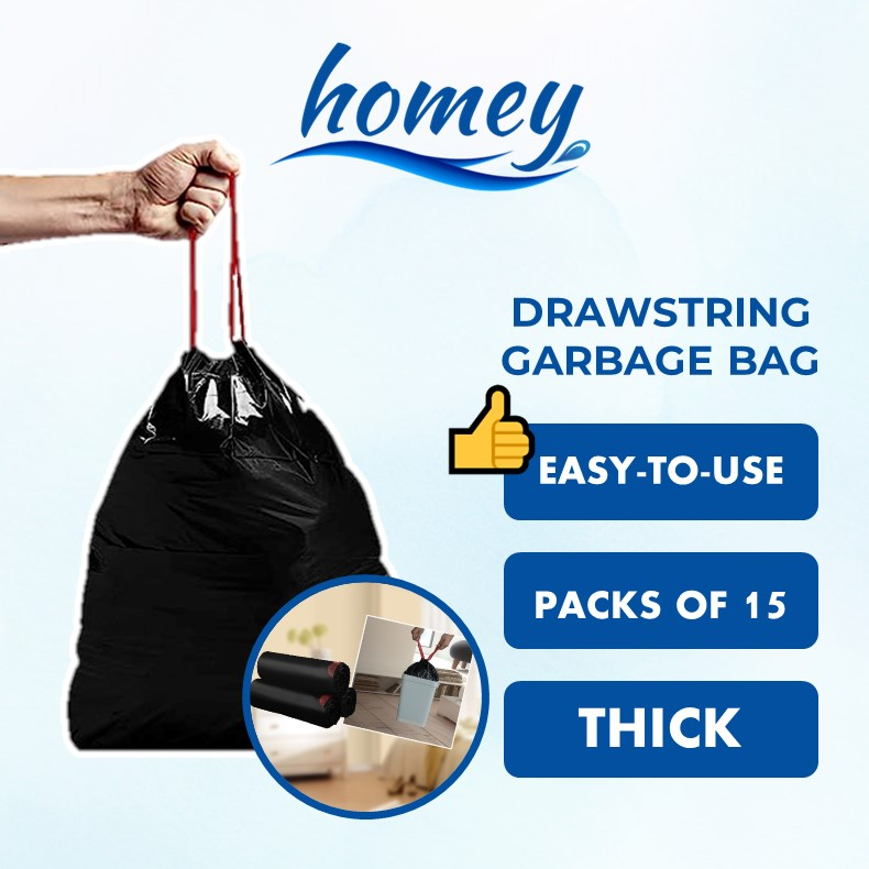 Sg Homey Handle Breakpoint Garbage Bag Thickened Disposable Plastic