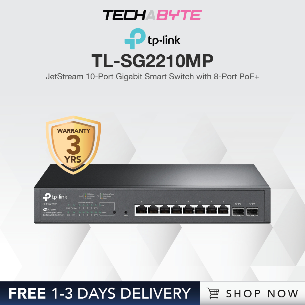 Tp Link Tl Sg Mp Jetstream Port Gigabit Smart Switch With