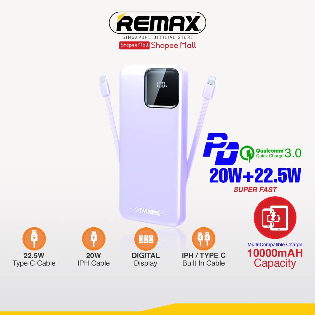 Remax Energy Rpp Mah Suji Series W W Pd Qc Super Fast