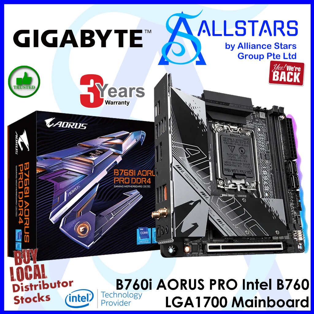 ALLSTARS DIY Mainboard PROMO Gigabyte B760i AORUS PRO Intel B760