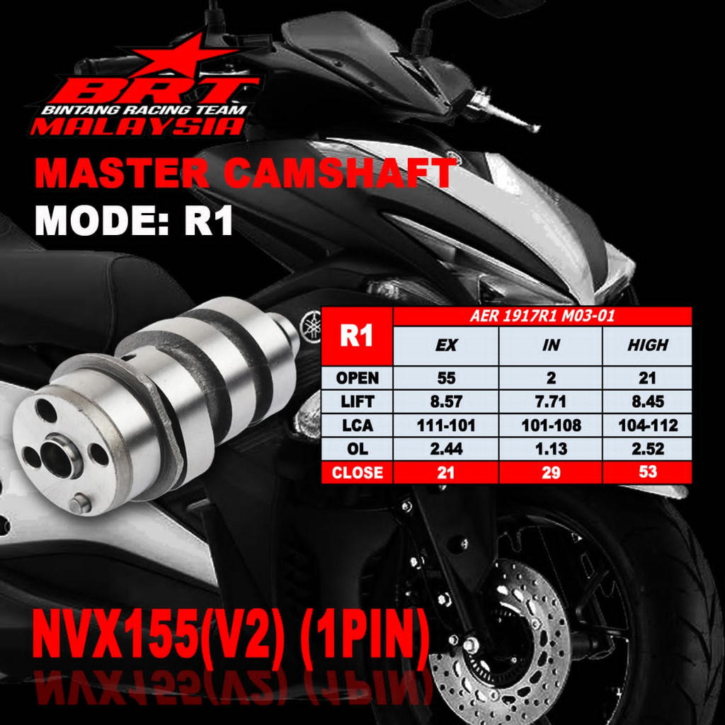 Brt Racing Camshaft Pin Aerox V Nmax V Nvx V T S