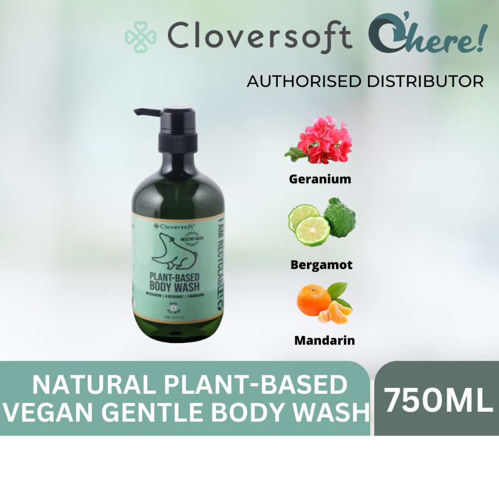 Cloversoft Natural Plant Based Vegan Gentle Body Wash Body Wash