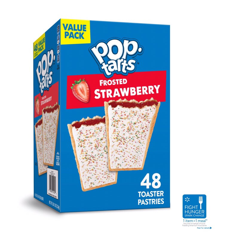 Kelloggs Pop Tarts Frosted Strawberry Toaster Pastries Count Ready