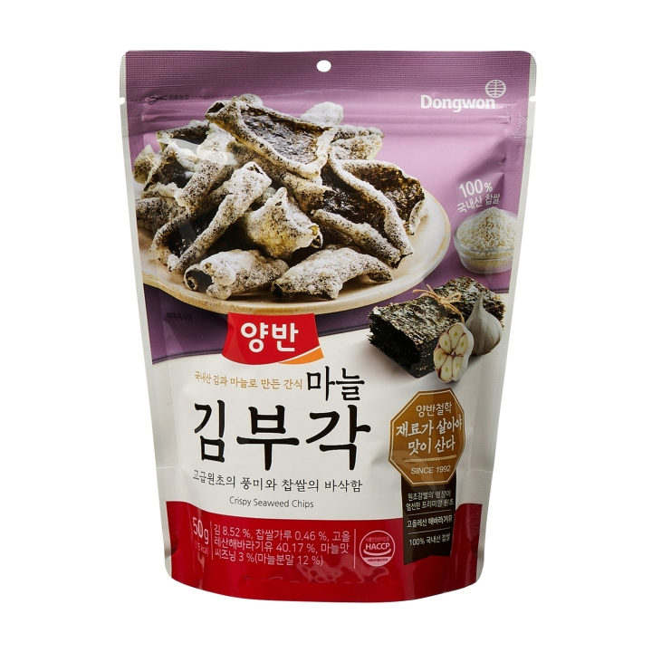 Dongwon Yangban Crispy Seaweed Chips G Korean Snack Side Dish Laver