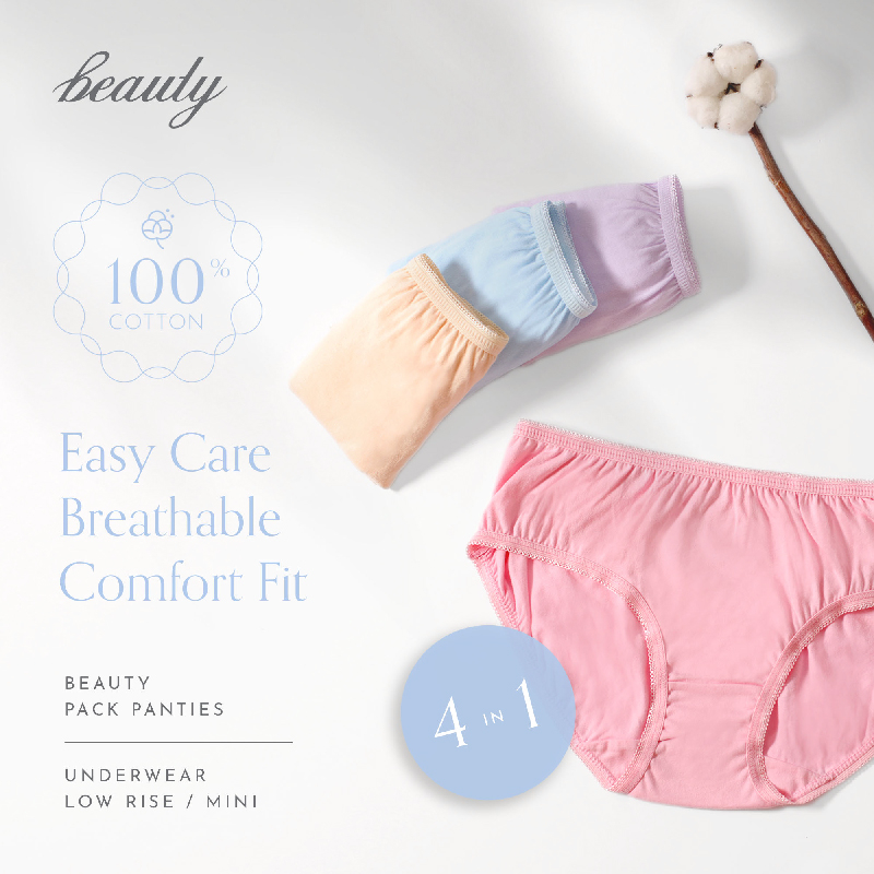 Beauty Lingerie C01014 Pack Panties 100 Cotton Underwear Panty