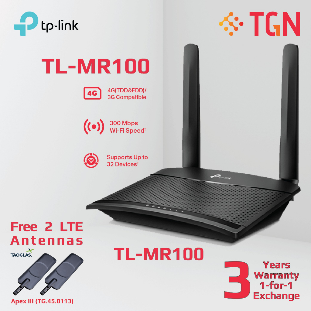 Tp Link Tl Mr Mbps Wireless N G Lte Router Shopee Singapore