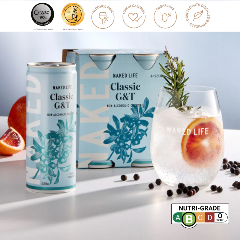 Naked Life Non Alcoholic Classic Gin Tonic Cocktails G T Shopee