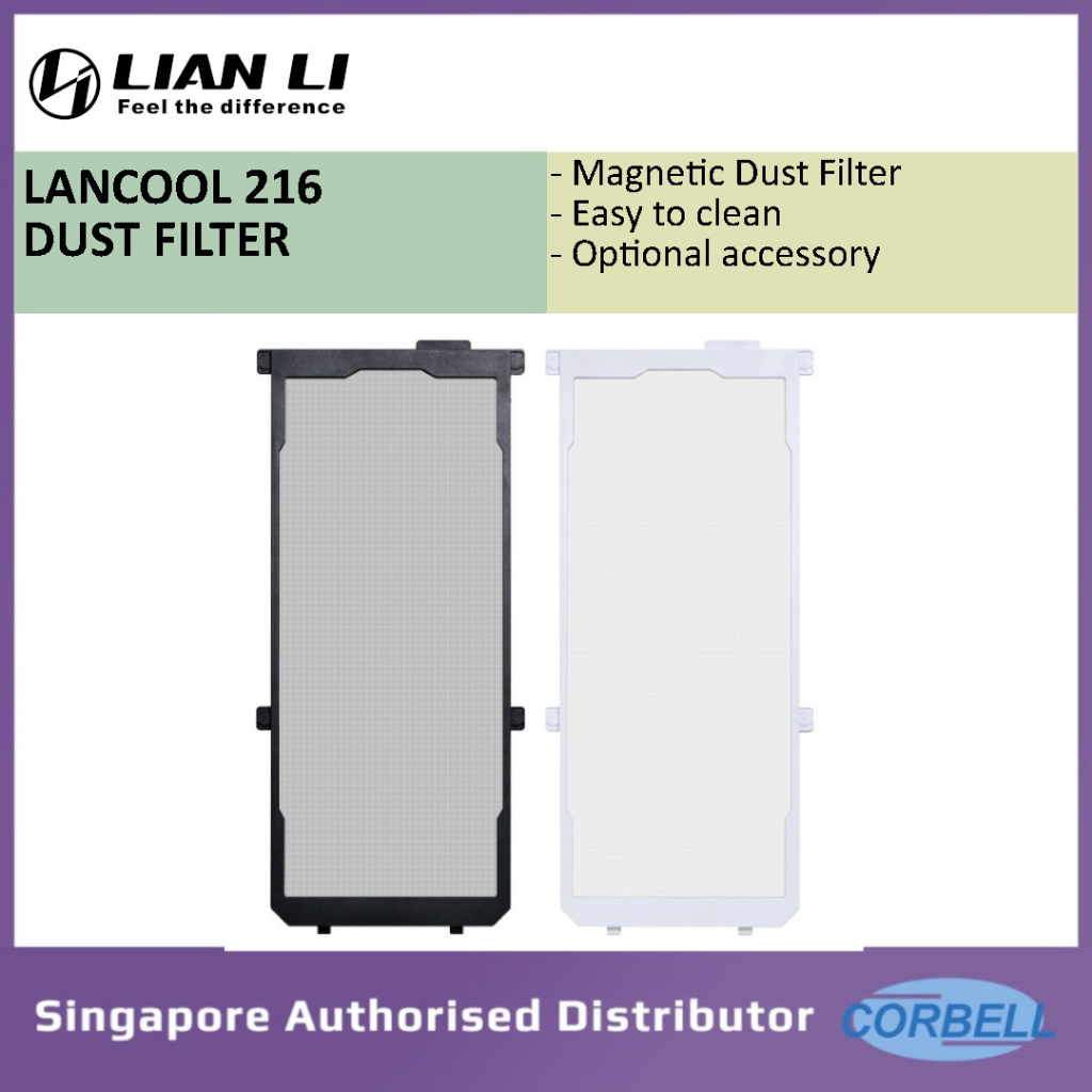 LIAN LI Lancool 216 Magnetic Dust Filter Front Panel Black Lan216 2X