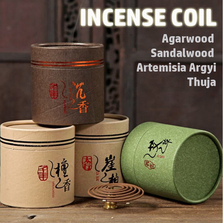 Incense Coil 48 Coil Agarwood Sandalwood Artemisia Argyi Thuja