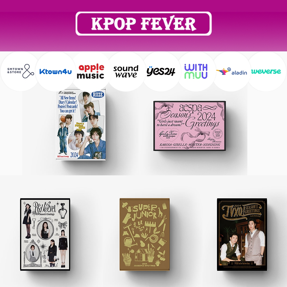 POB SM 2024 SEASON S GREETINGS RIIZE AESPA RED VELVET SUPER JUNIOR