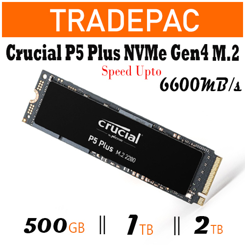 Crucial P5 Plus 6600MB S NVMe Gen4 M 2 SSD 500GB 1TB 2TB 5 Years Local