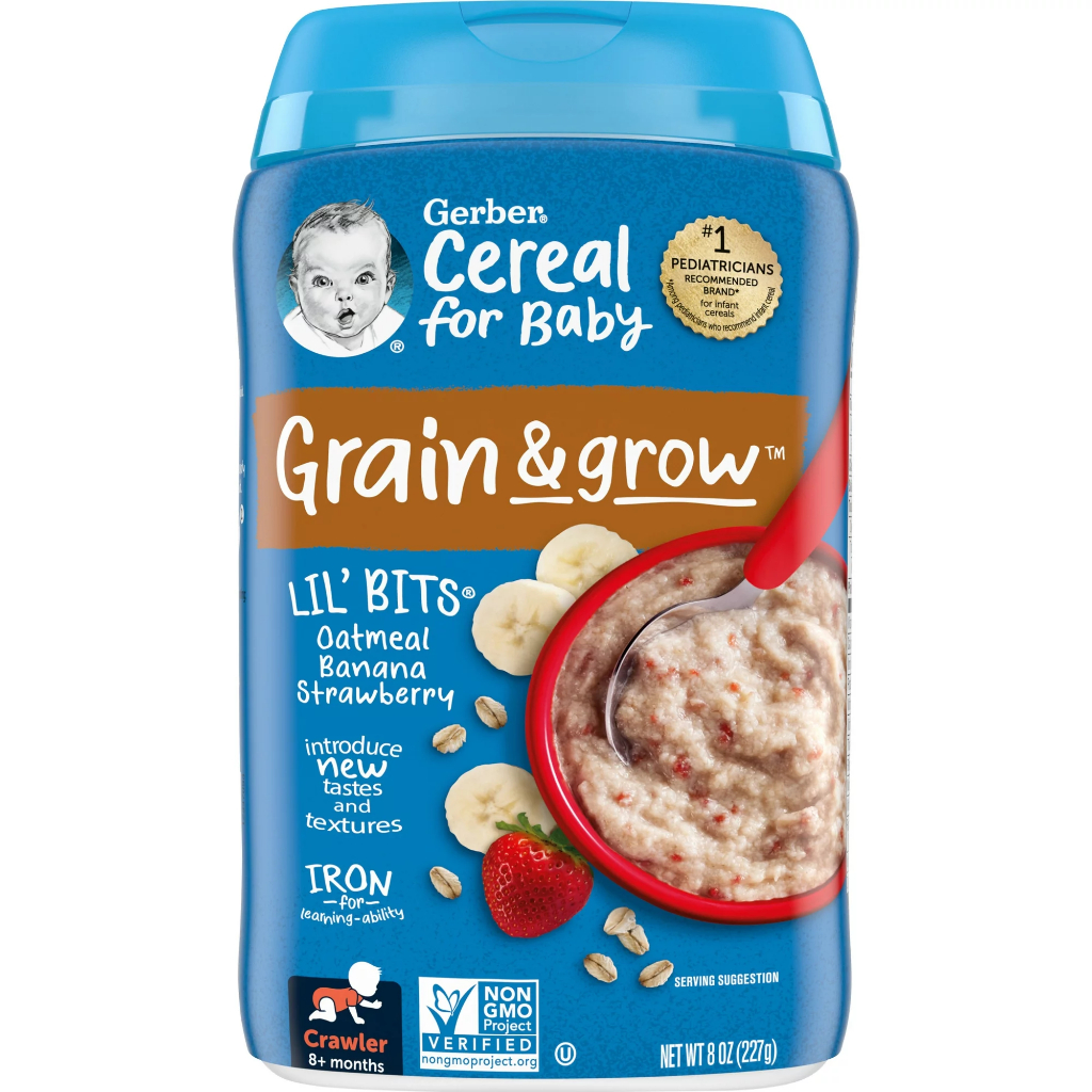 Gerber Powerblend Cereal For Baby Probiotic Oatmeal And Rice Varieties