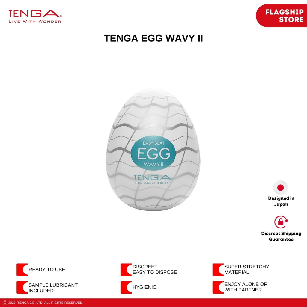 Tenga Wavy Standard Series Egg Toy Pocket Size Adult Intimate Toy