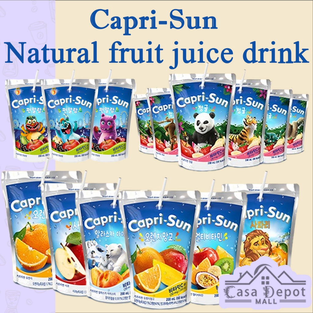 Capri Sun 200ml 2p Orange Orange Mango Apples Safari Jungle Fun Alarm