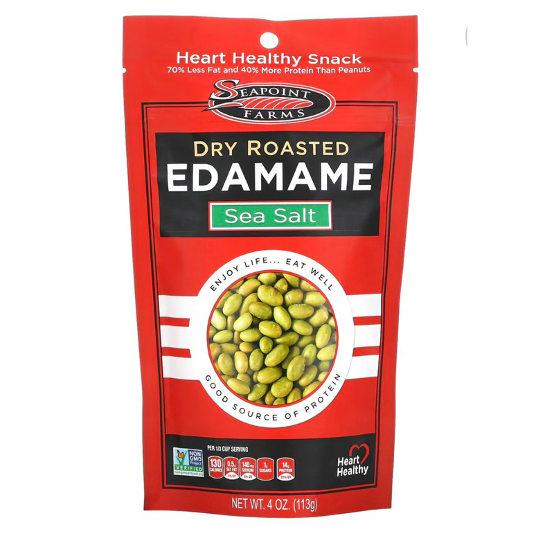 Seapoint Farms Dry Roasted Edamame Sea Salt 4 Oz 113 G Shopee