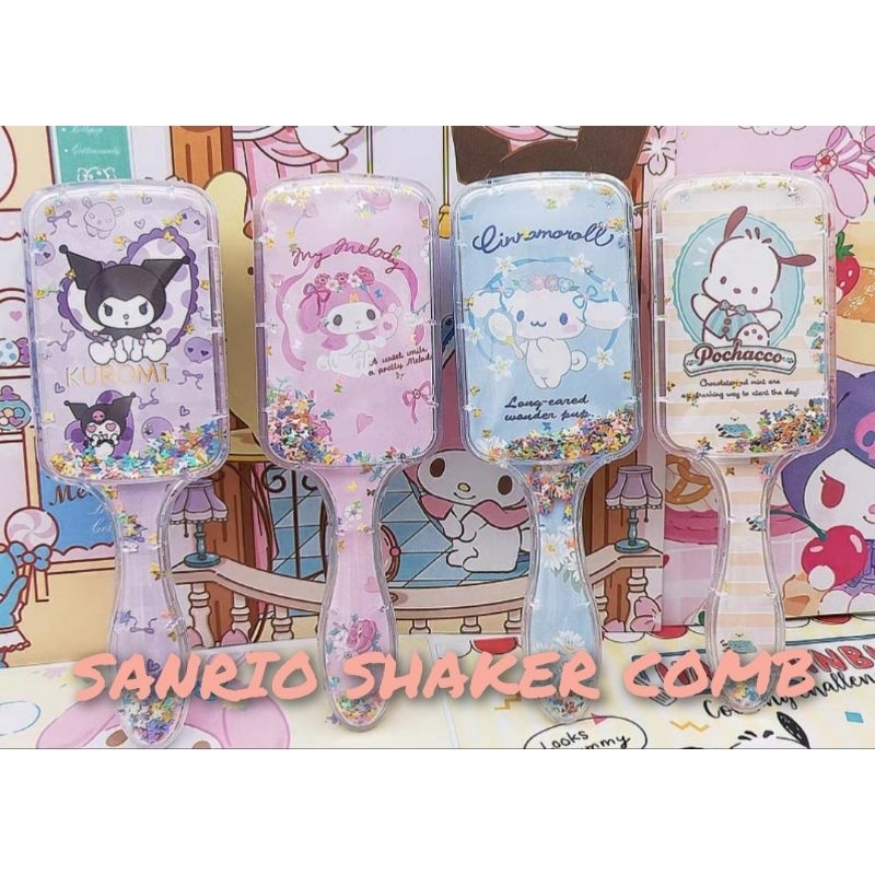 Sg Ready Stock Sanrio Shaker Hair Comb Kuromi Cinnamoroll My Melody