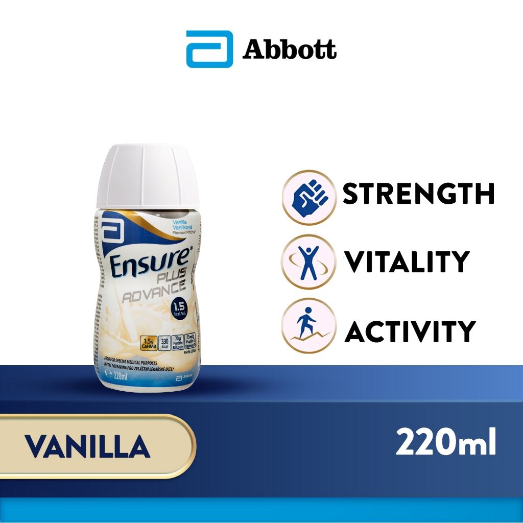 Ensure Plus Advance Ready To Drink Adult Nutrition Vanilla 220ml