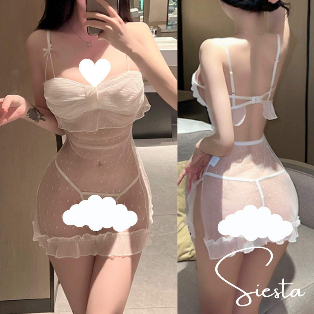 Siesta Sg Lace Lingerie Sleepwear Pajamas Sexy Uniform Temptation