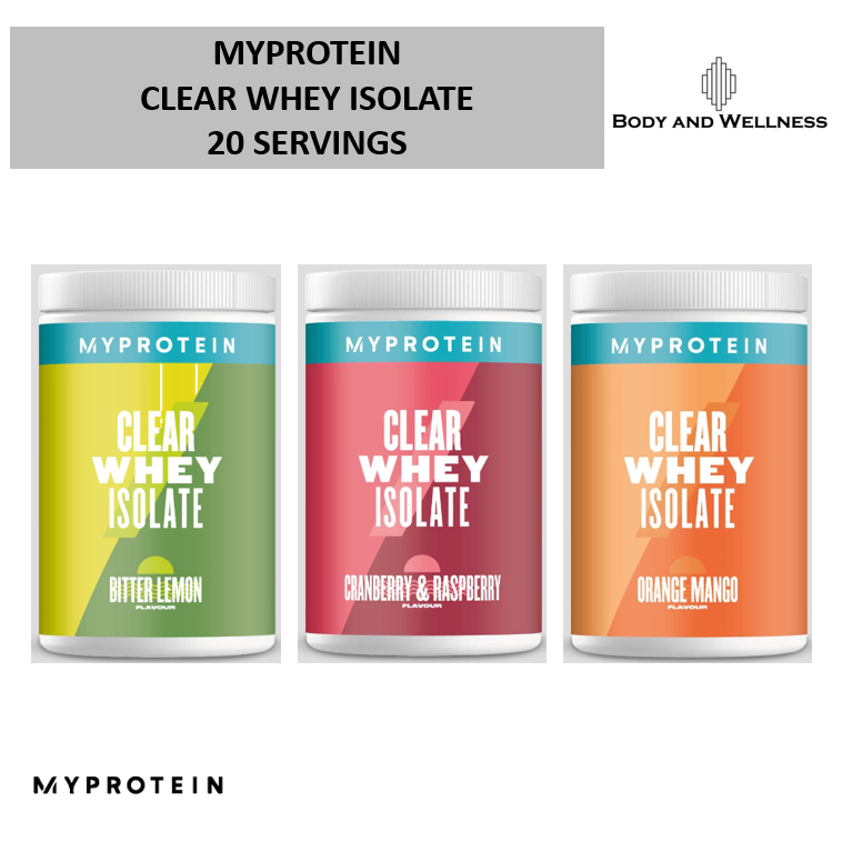 Myprotein Clear Whey Isolate Servings Shopee Singapore