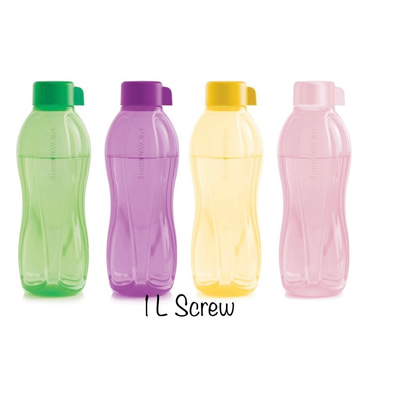 Authentic Tupperware 1L Screw Eco Bottle L BPA Free Bottle Shopee