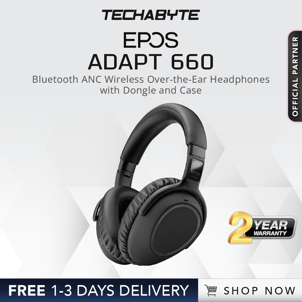 Epos Adapt Bluetooth Anc Wireless Over The Ear Headphones