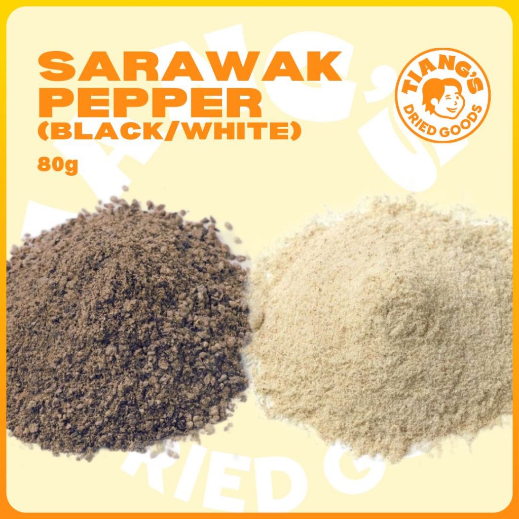 Yean Jan Superior 100 Pure Sarawak White Black Pepper Powder 80g