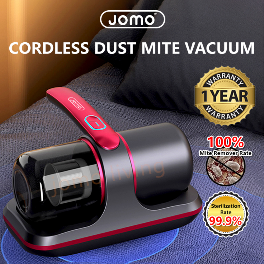 1 Year Warranty JOMO Cordless Dust Mite Vacuum Powerful Suction Bed