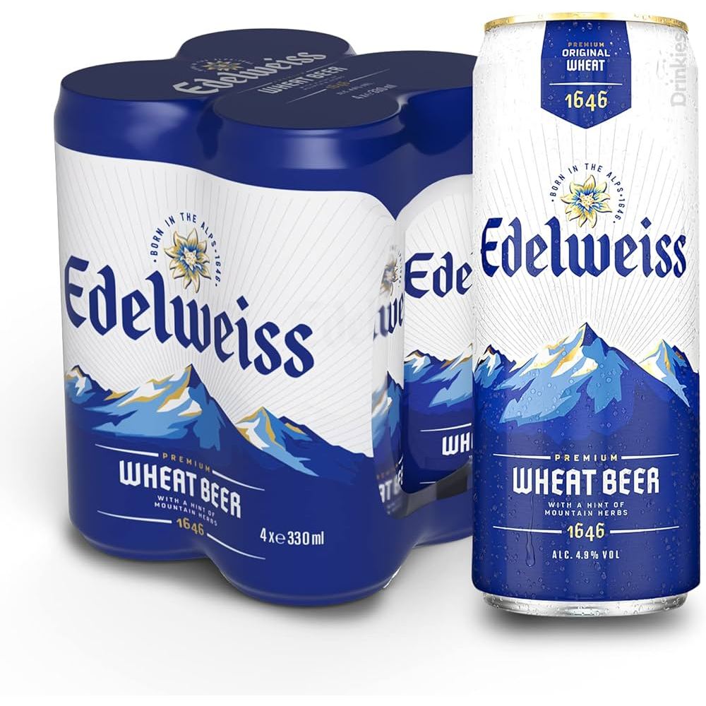 Edelweiss Weissbier Wheat Beer Can X Ml Shopee Singapore