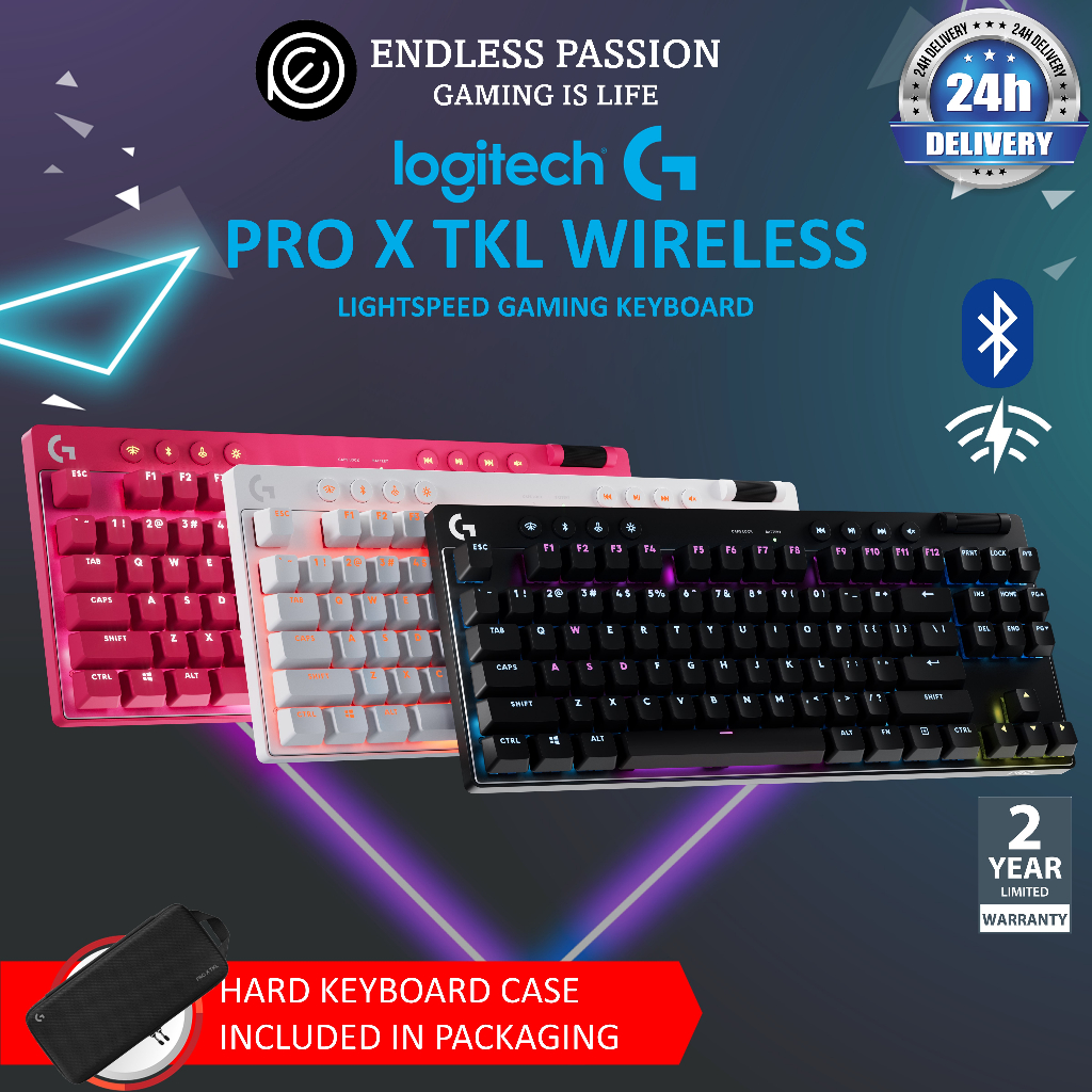 Logitech G Pro X Tkl Lightspeed Wireless Gaming Keyboard Shopee Singapore