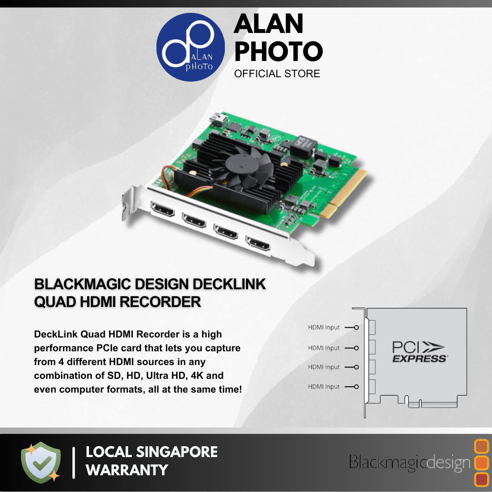 Blackmagic Design Decklink Quad Hdmi Recorder Bdlkdvqdhdmi K