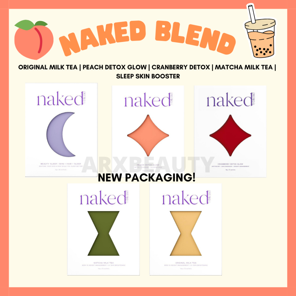 Naked Blend Milk Tea Peach Detox Glow Shopee Singapore
