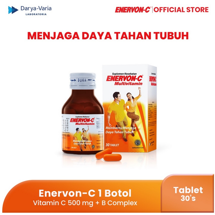 Enervon C Vitamin C Dan B Complex Tablet Per Bottle Enervon C