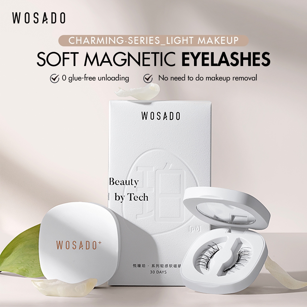 WOSADO Magnetic Eyelash Lash False Eyelash Silky Black Shopee Singapore