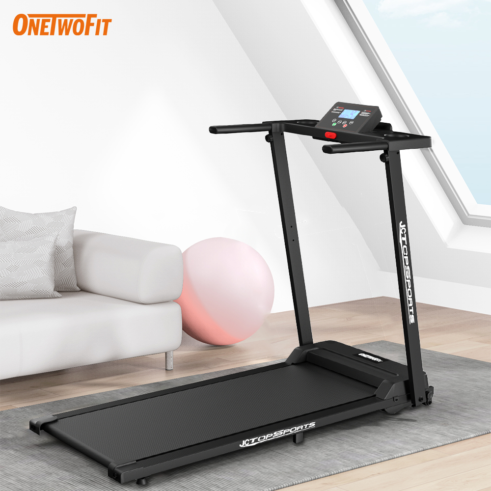 OneTwoFit Full Folding Electric Treadmill 2 5HP TREADMILL 10km H