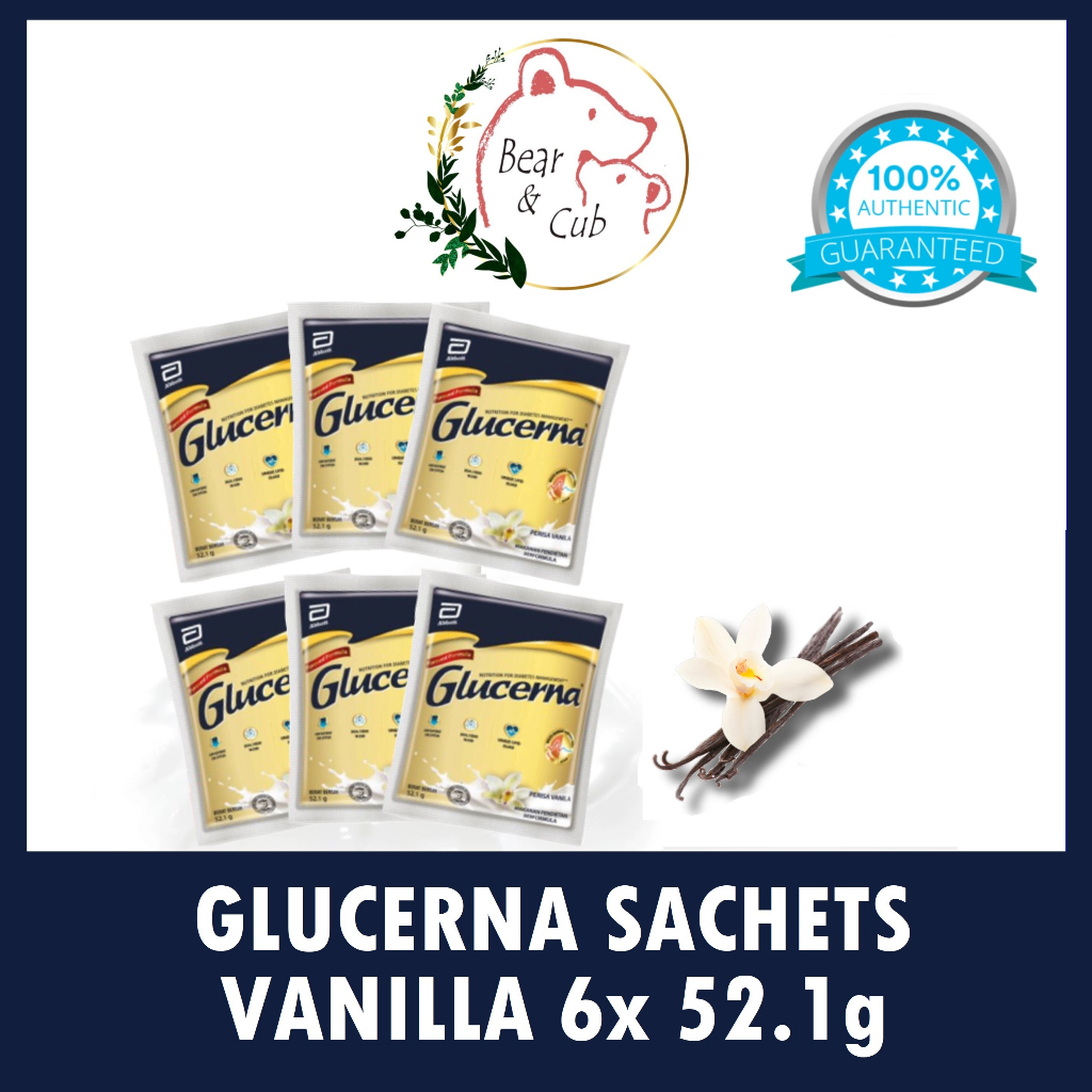 Glucerna Vanilla Sachets 52 1g Shopee Singapore