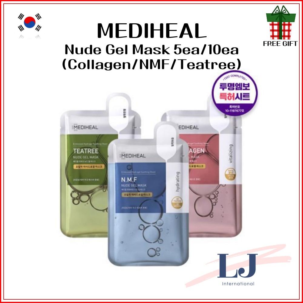 Mediheal Nude Gel Mask Ea Ea Collagen Nmf Tea Tree Shopee Singapore