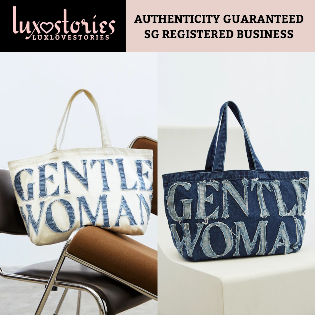 GENTLEWOMAN GW DENIM TOTE BAG GW Shopee Singapore