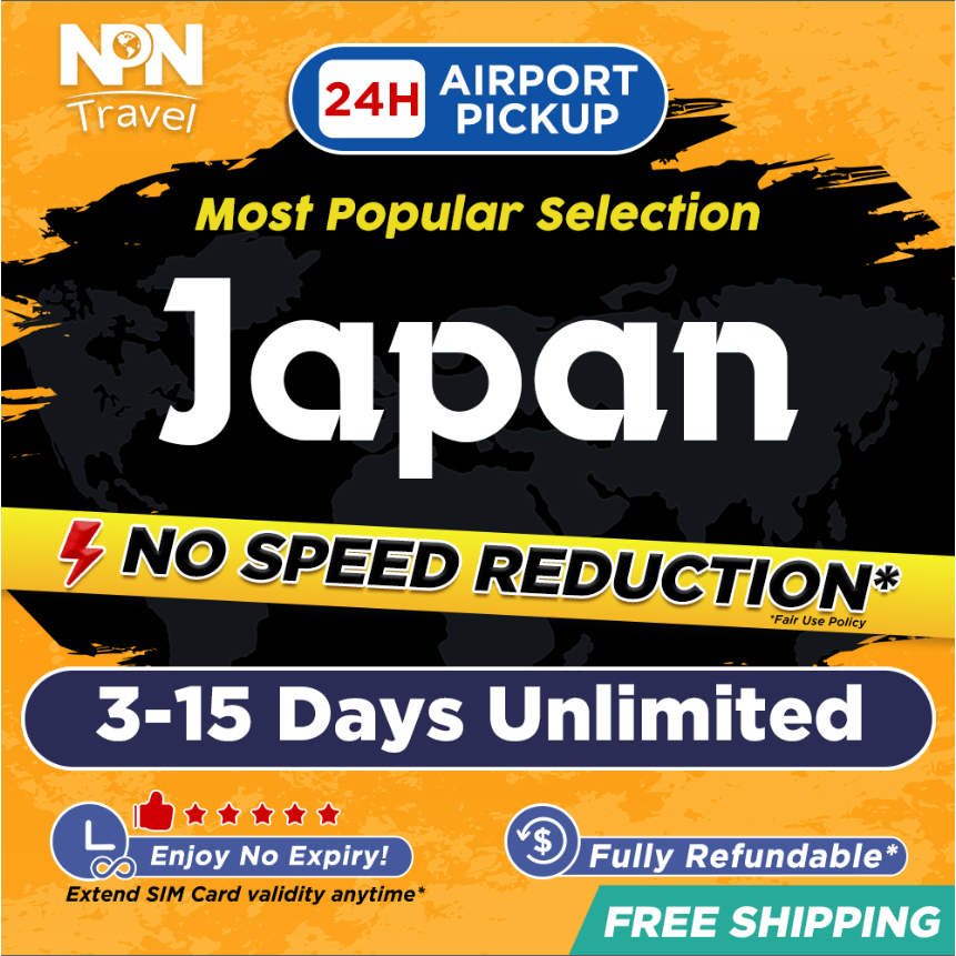 Japan SIM Card Ultra 3 15Days Daily 500MB 3GB Unlimited Data Instant