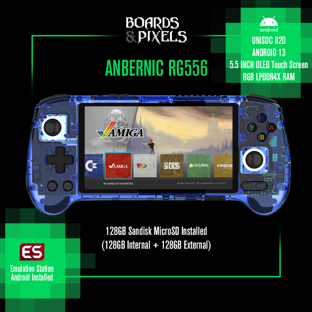 READY STOCK Anbernic RG556 Android 13 Retro Handheld Console With