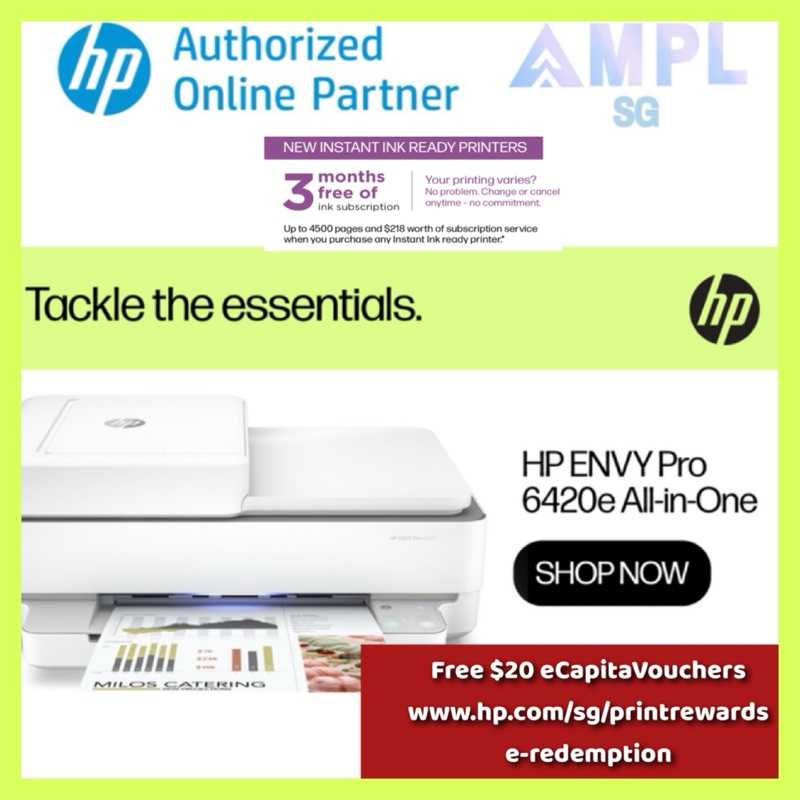 Hp Envy Pro E All In One Printer Print Copy Scan Wireless Photo