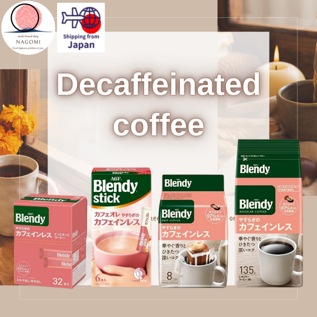 Blendy Decaffeinated Coffee Cafe Au Lait Instant Coffee Drip Coffee